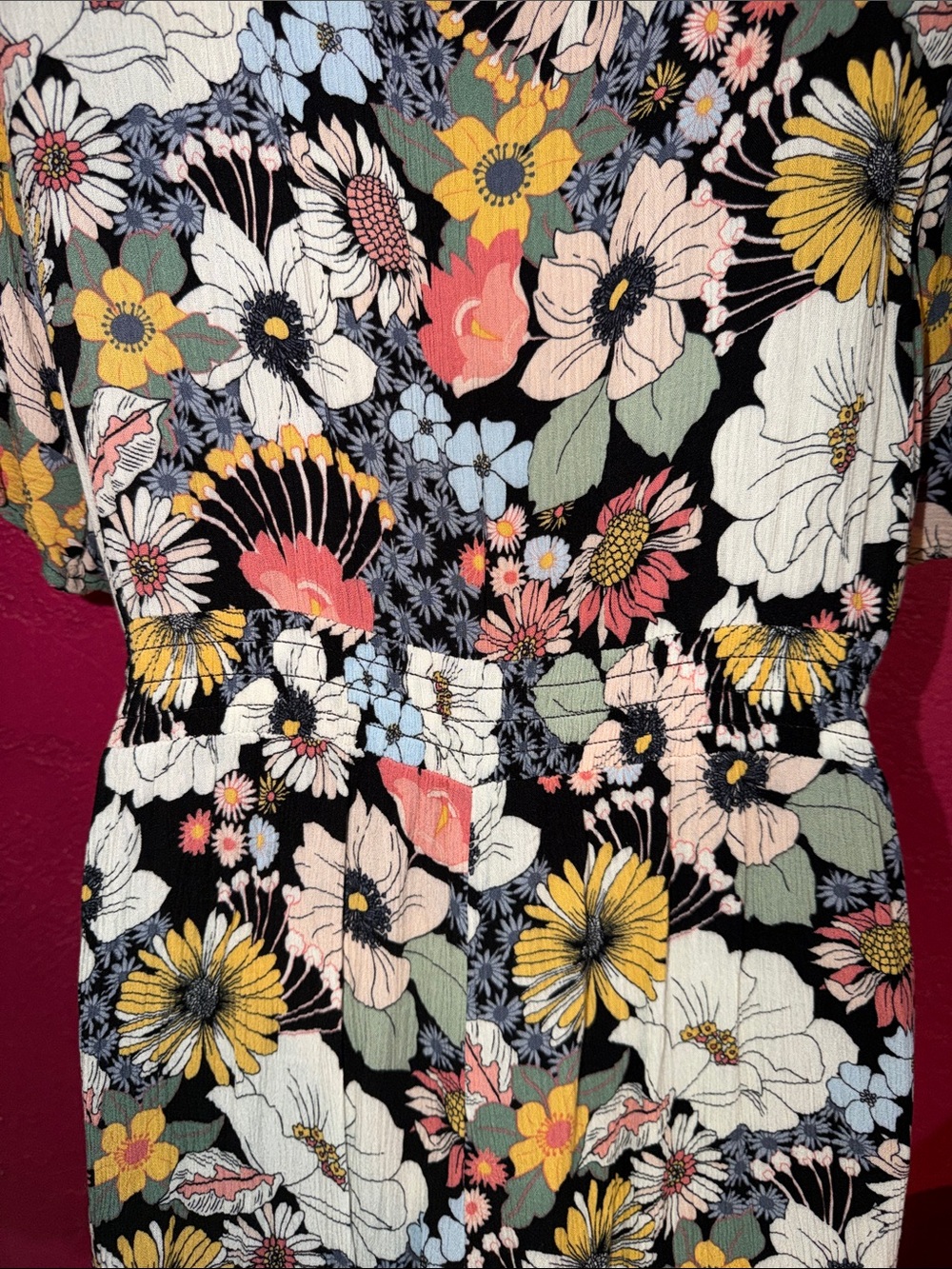 O'Neill Kyrie Flower Power Floral Romper. Sz M. 70’s. Beach. Festival. Vacation - Picture 10 of 17
